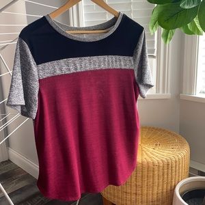 Colour block t shirt